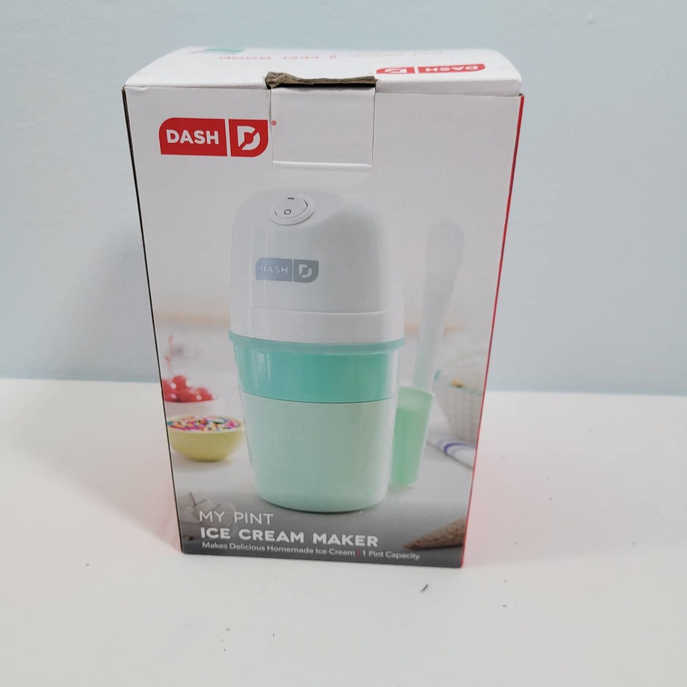 Dash My Pint Ice Cream, Yogurt & Sorbet Maker Portable Open Box Blue 101022-1clo